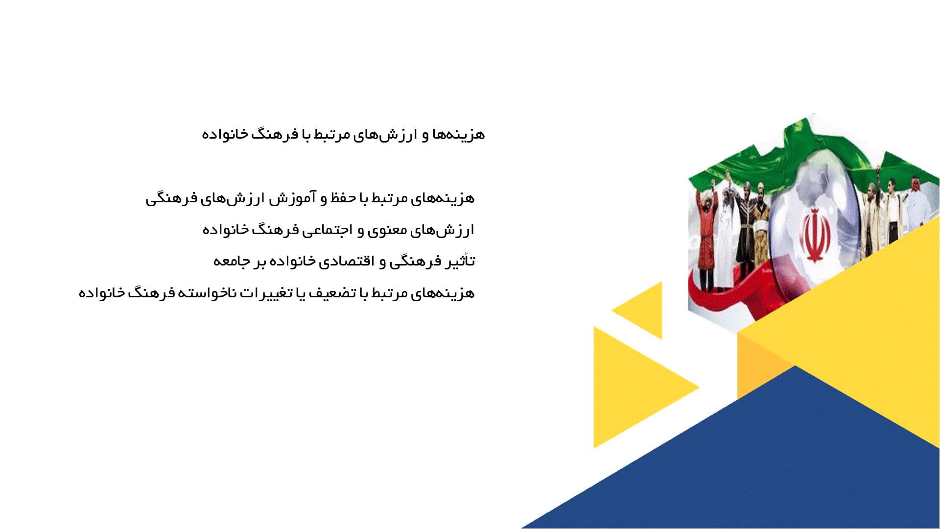 پاورپوینت در مورد فرهنگ خانواده در جامعه ایرانی